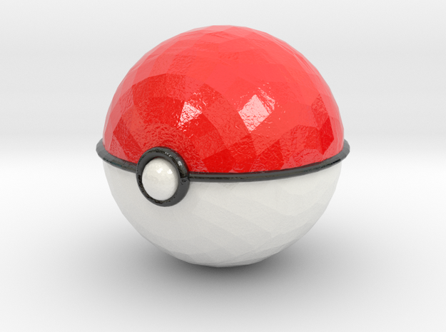 Pokeball (small) in Glossy Full Color Sandstone