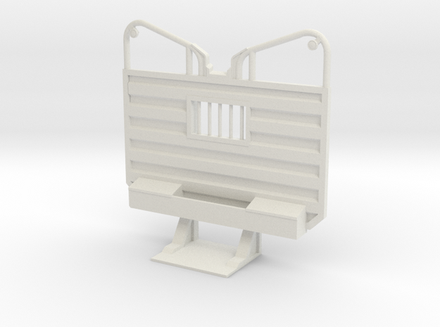 1/25 detailed waffle type cab guard headache rack in White Natural Versatile Plastic