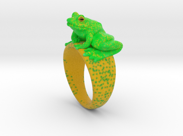 Frog Ring (size 7) in Full Color Sandstone