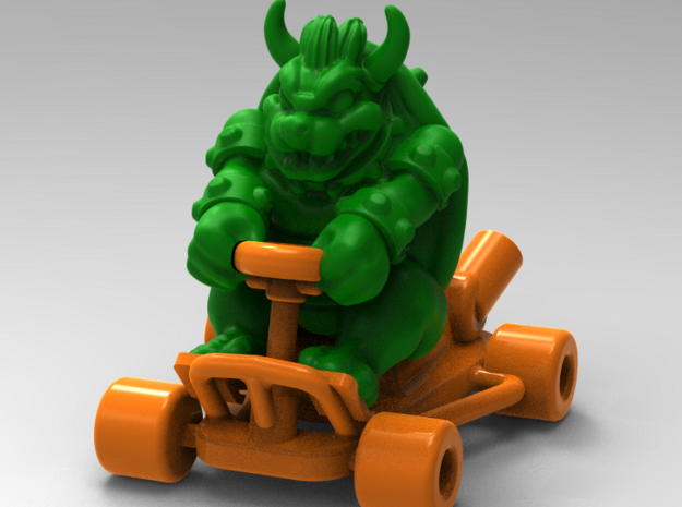 Koopa MarioKart in Green Processed Versatile Plastic