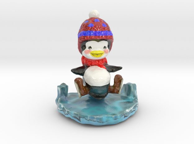 Slippy the Penguin in Glossy Full Color Sandstone