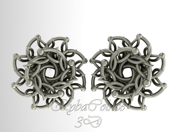 Plugs / gauge / size 9/6" (14mm) in Polished Silver