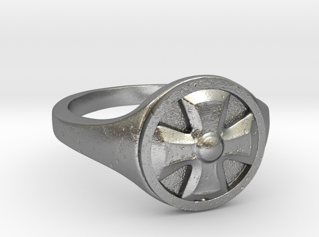 Ring Templier : Croix de Malte // Size US 10 3/4 in Natural Silver
