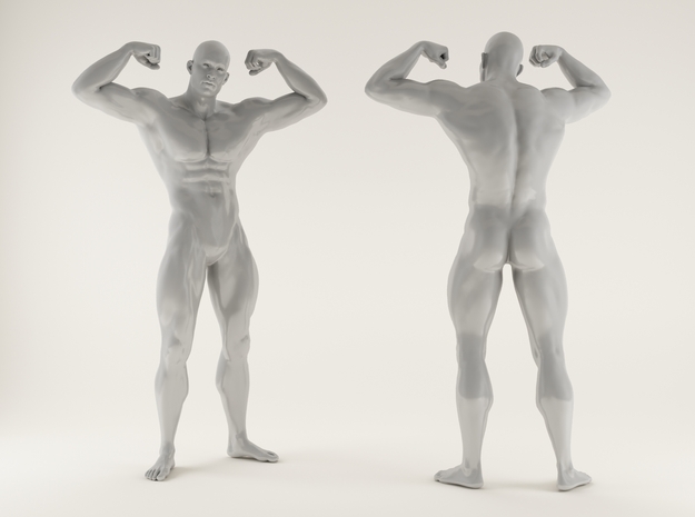 2016017-Strong man scale 1/10 in White Processed Versatile Plastic