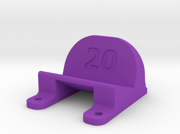 ImpulseRC Alien 6 - 20° Action Cam Mount in Purple Processed Versatile Plastic