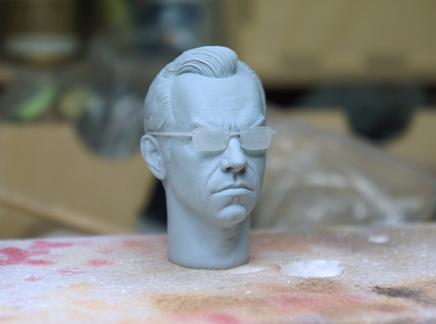 Agent smith 1/6 scale glasses in Clear Ultra Fine Detail Plastic