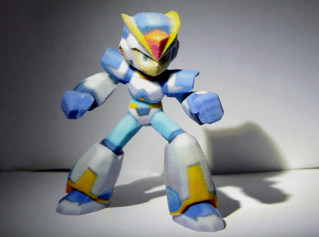 Megaman X Upgraded armor 60mm in Full Color Sandstone