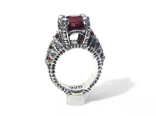 Ruby Corpse Ring - Sz 7