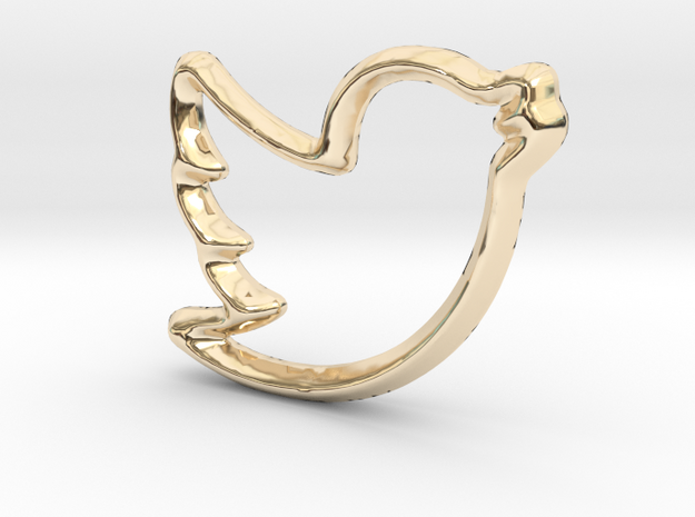 Tweep Charm - 11mm in 14K Yellow Gold