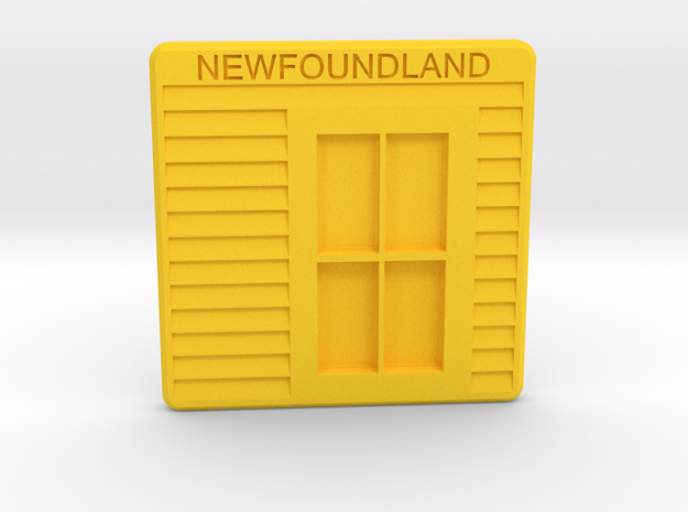 Newfoundland Coast(er) in Yellow Processed Versatile Plastic