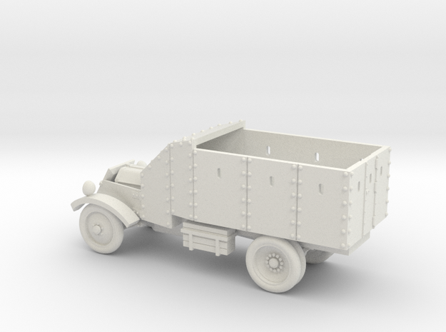 Lancia Armoured Truck 1921 (15mm 1:100 scale) in White Natural Versatile Plastic