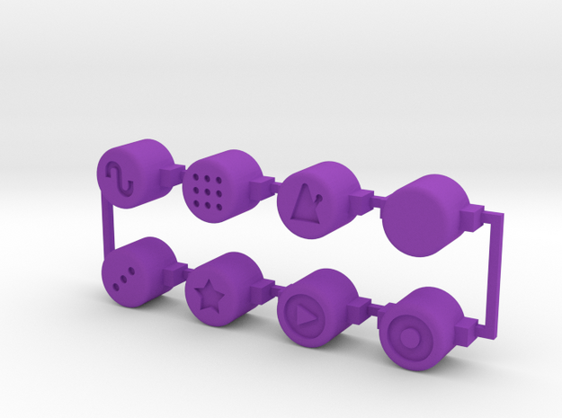 PO-20 control buttons in Purple Processed Versatile Plastic