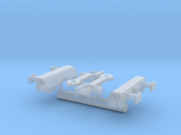 FEA-F Spine Wagon Buffer Beam Set for N Gauge, 1:1 in Tan Fine Detail Plastic