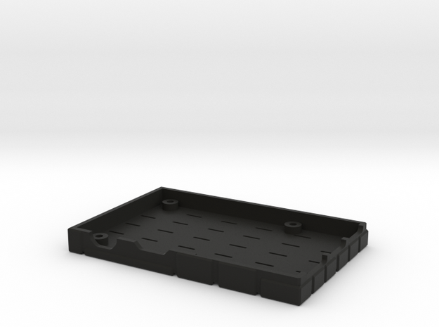 Retropie Bottom (1/2) in Black Natural Versatile Plastic