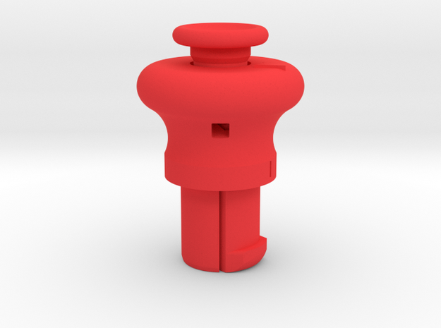 Cylinder Pull Tool Long in Red Processed Versatile Plastic
