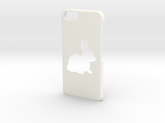iPhone 6/6S Bunny Case in White Processed Versatile Plastic