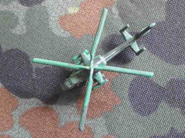 1/300 Chinese WZ-19 Scout Helicopter in White Natural Versatile Plastic