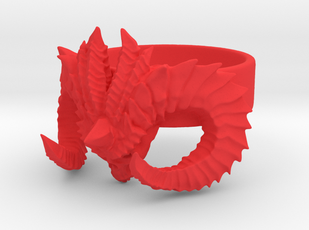 Diablo Ring Size 4,5 in Red Processed Versatile Plastic