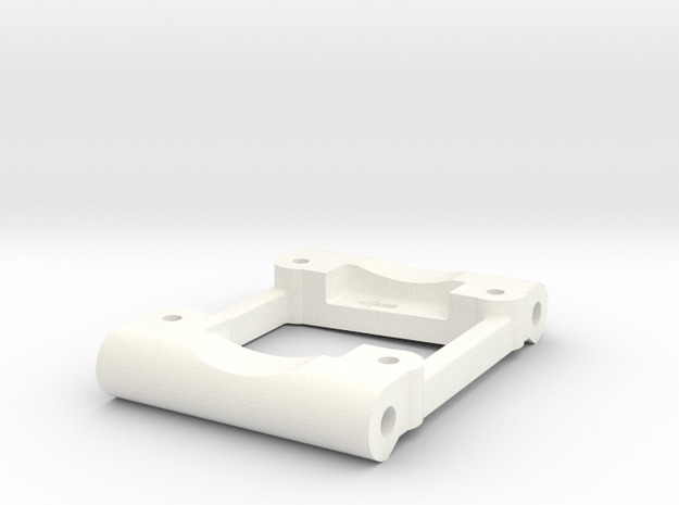 NIX41261 - Losi rear arm mount (0.5deg / 2deg)  in White Processed Versatile Plastic