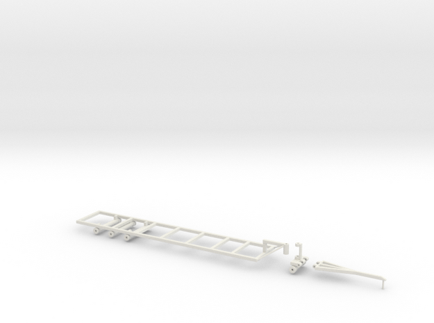 Befort 1/64 scale double header long frame in White Natural Versatile Plastic