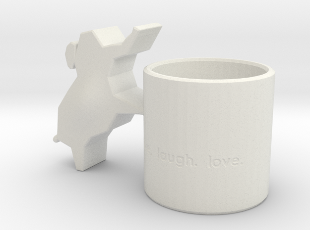 Elephant Candle Holder in White Natural Versatile Plastic