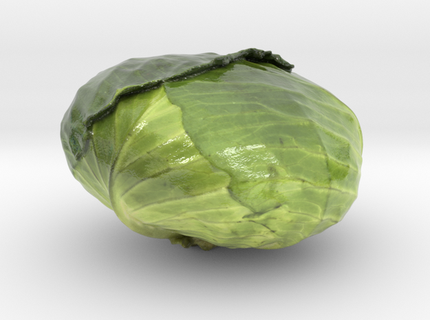 The Cabbage-mini in Glossy Full Color Sandstone