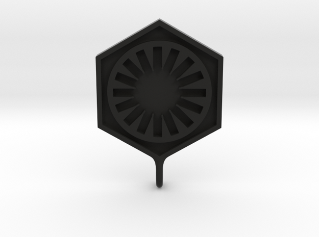 First Order Pendant in Black Natural Versatile Plastic
