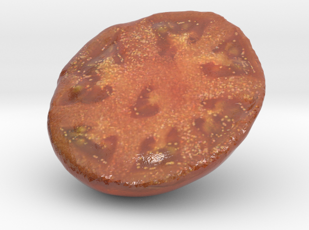 The Tomato-2-Lower Half-mini in Glossy Full Color Sandstone