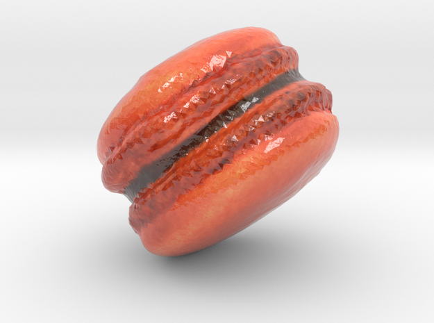 The Framboise Macaron-mini in Glossy Full Color Sandstone