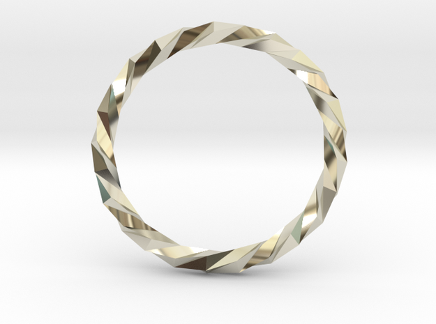 Twistium - Bracelet P=230mm in 14k White Gold