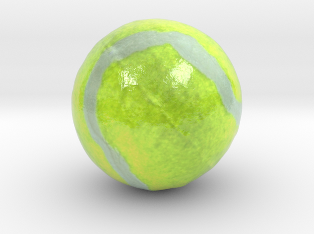 The Tennis Ball-mini in Glossy Full Color Sandstone