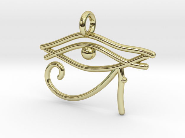 Eye of Ra in 18k Gold Plated Brass