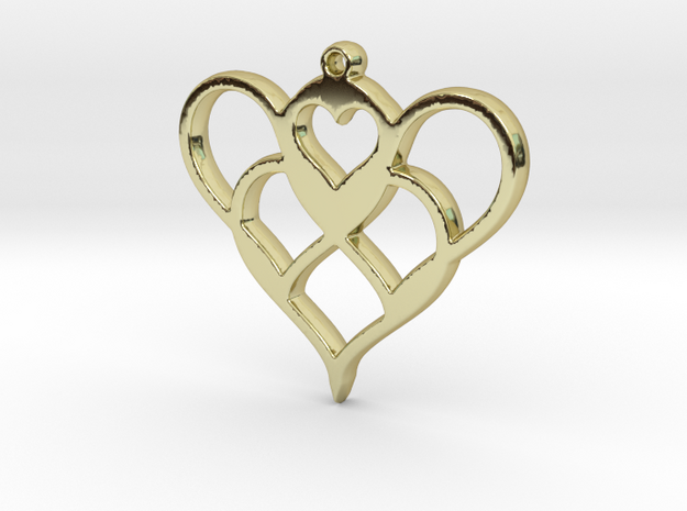 heartheart in 18k Gold Plated Brass