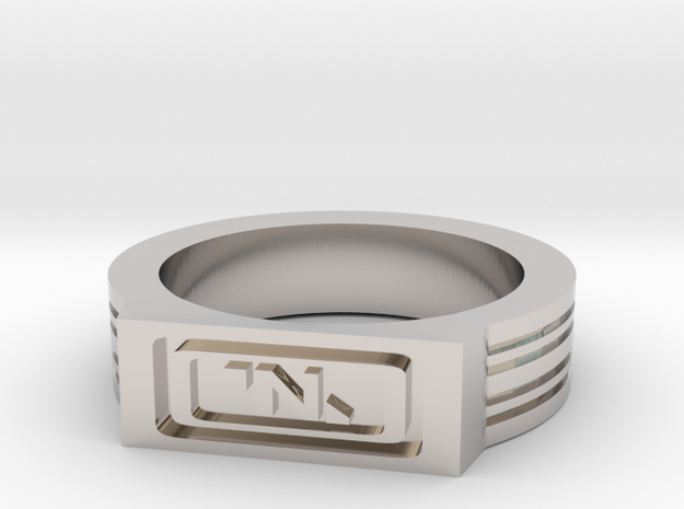 NanoTrasen Ring Size 10 in Rhodium Plated Brass