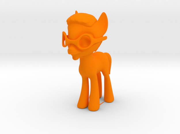 Phil Pony in Orange Processed Versatile Plastic