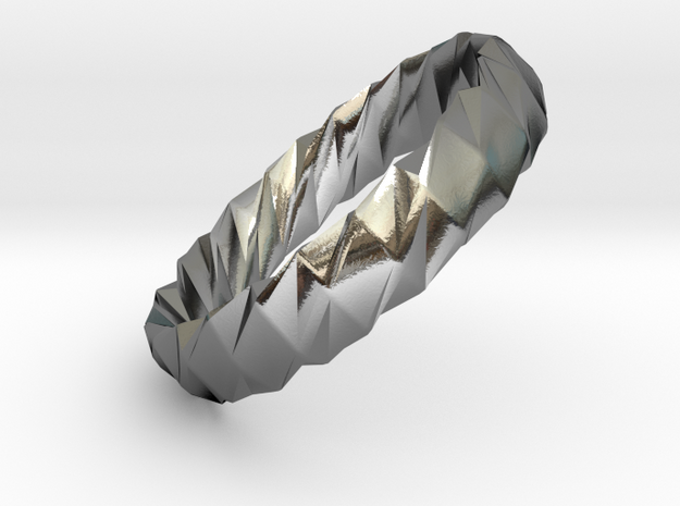 Twistium - Bracelet P=180mm h15 Alpha in Polished Silver