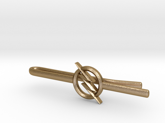 FLASH tie clip in Polished Gold Steel
