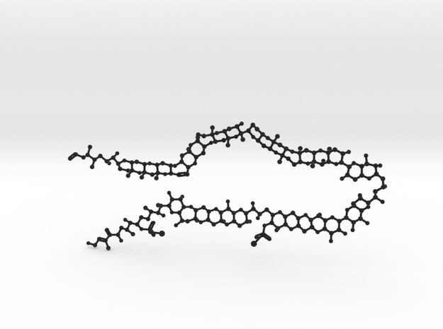 Maitotoxin Molecule Model Normal Size