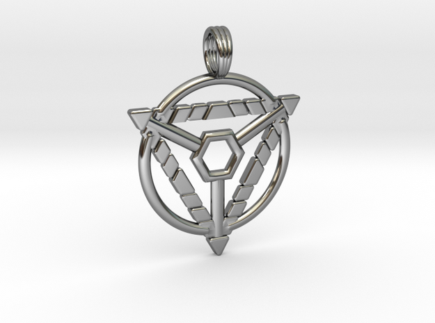 MYSTIC TRION in Fine Detail Polished Silver