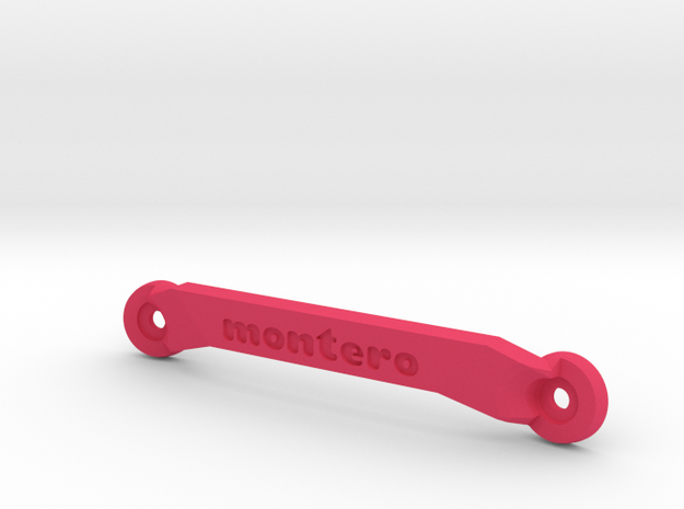 CW01 Chassis Brace - Front - Montero in Pink Processed Versatile Plastic