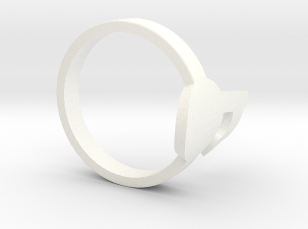Tagpro Ring in White Processed Versatile Plastic