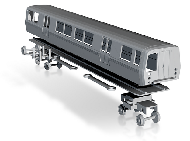  N Scale BART C Car Unpowered in Tan Fine Detail Plastic