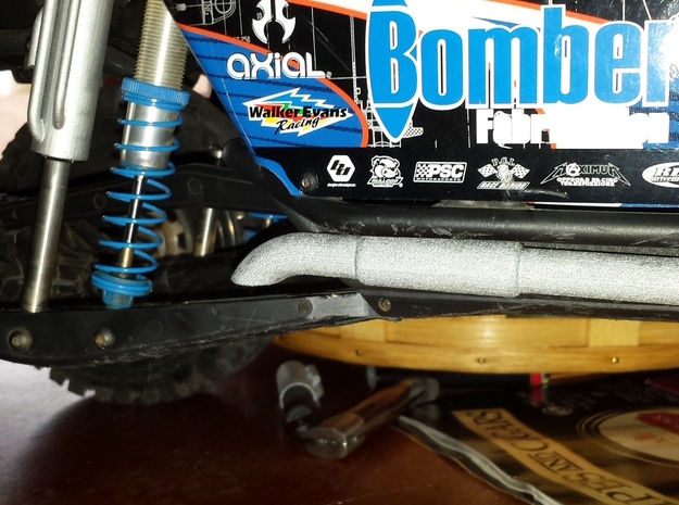 BOMBER RC4WD KING 120mm FAUX BY-PASS SLEEVE DRIVER in White Natural Versatile Plastic