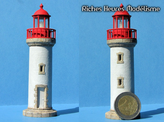 HOpb10b - Small brittany lighthouse in Clear Ultra Fine Detail Plastic
