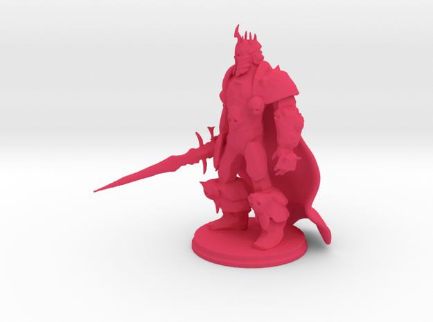 Arthas: Lich King from World of Warcraft (cape)  in Pink Processed Versatile Plastic