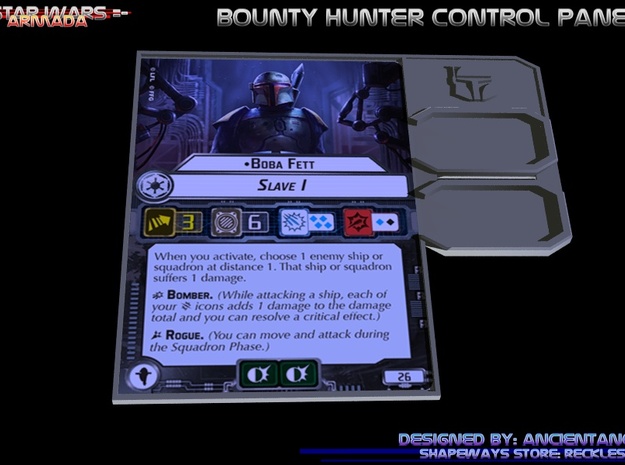 Bounty Hunter Control Panel in Blue Processed Versatile Plastic