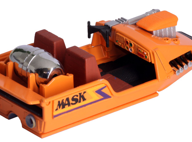 M.A.S.K. Gator Speedboat Dashboard in Orange Processed Versatile Plastic