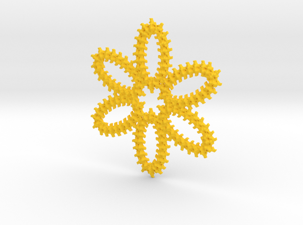 vertebrae  daisy in Yellow Processed Versatile Plastic