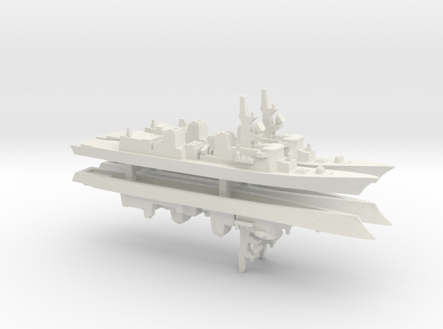  Murasame-class destroyer x 4, 1/1800 in White Natural Versatile Plastic