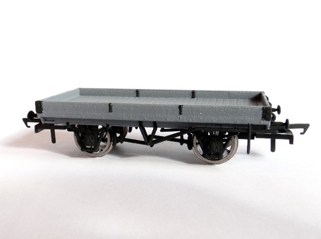 LNWR 18ft, 1 Plank Open Wagon (Diagram 103) in White Natural Versatile Plastic